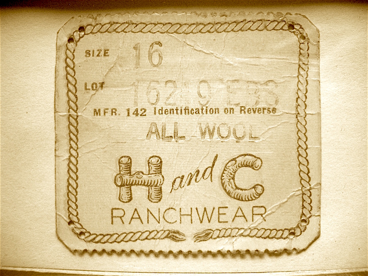 H-Bar-C - Original H and C Ranchwear Label