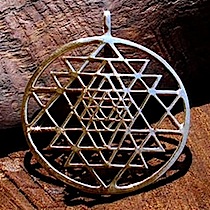 Sri Yantra jewelry pendant gold